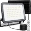 Solární halogenový reflektor LED 200W Zahradní lampa 4000K IP65 PIR senzor pohybu + dálkové ovládání FULGOR LUMILED