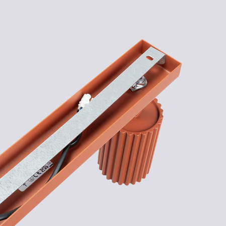 Bodové reflektorové stropní svítidlo Tuba 3x GU10 Ochre Red Carbon Deep Space SL.1638 Sollux