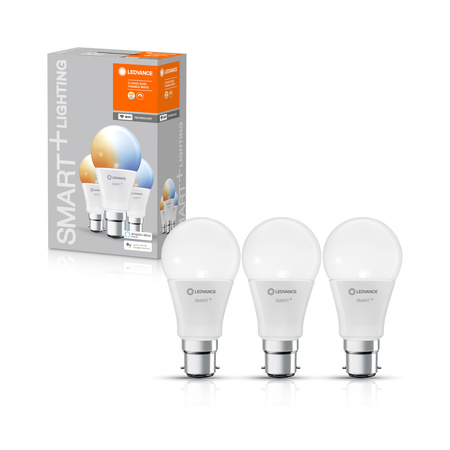 3x LED žárovka B22d A60 9W 806lm 215° SMART+ WiFi CCT Stmívatelné Classic LEDVANCE