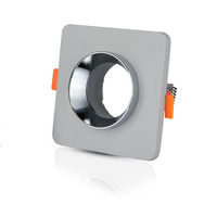 Stropní podhledové svítidlo GU10 Square Grey/Chrome VT-862 V-TAC - záruka 5 let