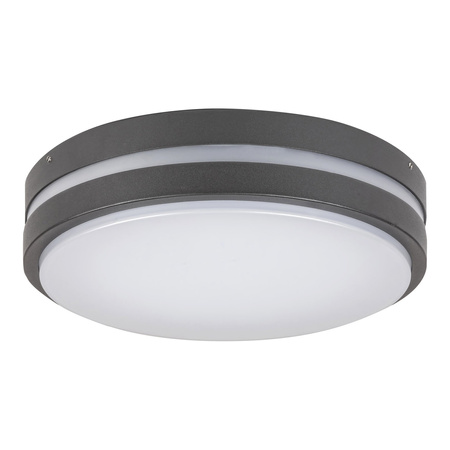 LED zahradní venkovní stropní svítidlo HAMBURG 12W 4000K IP44 stropní nástěnné svítidlo bílá antracitová RABALUX