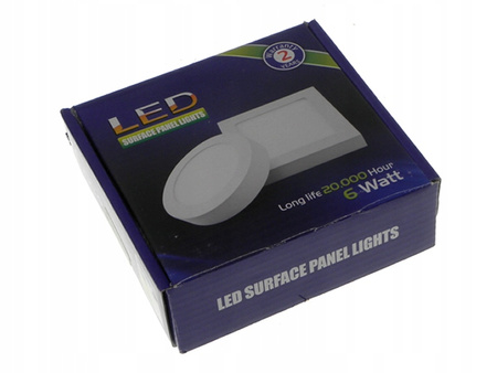 LED panelové stropní svítidlo 6W 480lm 4000K neutrální povrchová montáž čtvercová bílá Proma Masterled