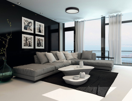 Dekorativní stropní svítidlo Plafond LED pro povrchovou montáž E27 kulaté bílé Jasmin Kanlux