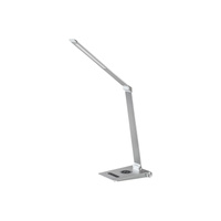 Stolní noční lampa 13W 890lm 2800-5000K CCT Stmívatelný časovač Stříbrná Minimalistická Nilfgard Rabalux