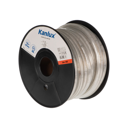 LED světelná hadice flexibilní hermetická 60W 210V červená 6lm/m IP65 30m GIVRO Kanlux