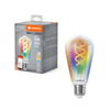 LED žárovka E27 4,8W = 40W 470lm RGBW CCT Stmívatelná SMART+ WiFi Filament Edison Ledvance