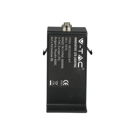 Magnetický držák kolejnic Černé kolejnicové světlo V-TAC