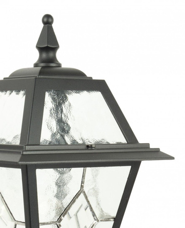 Venkovní zahradní lampa sloupová lucerna E27 vitráž K 5002/2 N 110cm černá Su-Ma