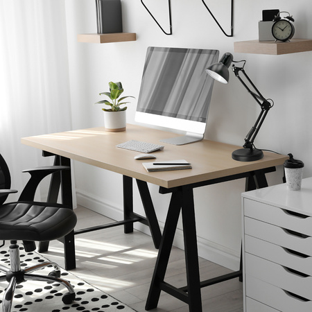 Stolní lampa Stolní svítidlo Nastavitelná E27 Černá Auriq Kobi