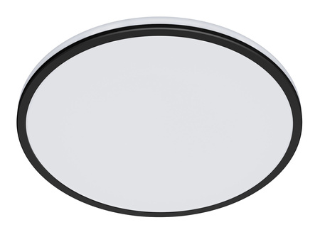 Plafond LED lampa pro povrchovou montáž OZZIET 18W 4000K 30cm černá kulatá PHILIPS
