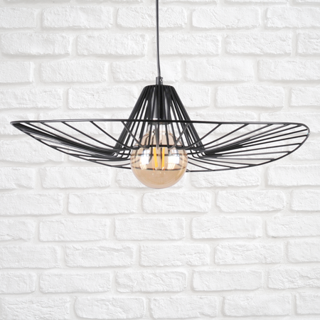 ABANO stropní závěsné svítidlo 1x E27 převislá černá GOLDLUX (Polux)