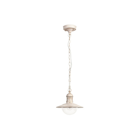 Venkovní LED zahradní závěsné svítidlo OSLO E27 IP44 White Antique RABALUX