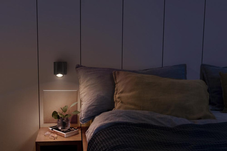 LED stropní nástěnná lampa Nástěnná povrchová montáž 3,4 W 230lm 3000K teplá stmívatelná černá LED bodová osmiúhelník Ledvance