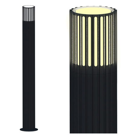 E27 Grey IP54 Kuusamo Sanico Goldlux Stojanová zahradní lampa