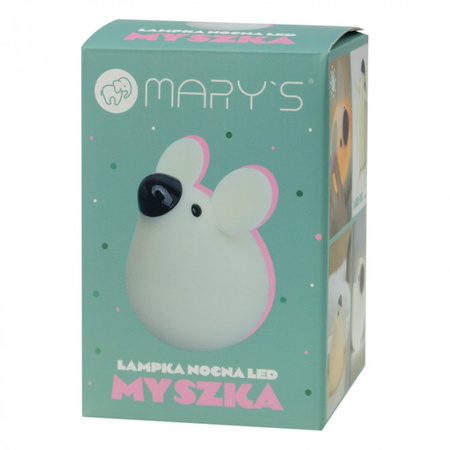 Dětské noční světlo LED 3,2 W 1800-6500K s proměnlivým CCT USB dobíjecí 1200mAh MARY'S MOUSE White