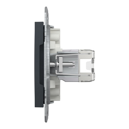 RJ45 Cat. 5e UTP počítačová zásuvka bez rámečku Antracitová SCHNEIDER ASFORA