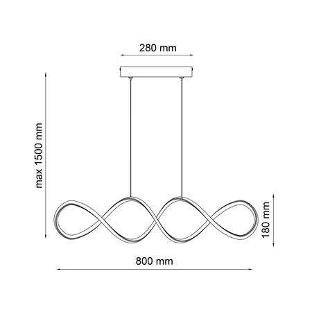 Stropní svítidlo LED 34W 5300lm 4000K neutrální 120° černá INFINITO Sanico Goldlux