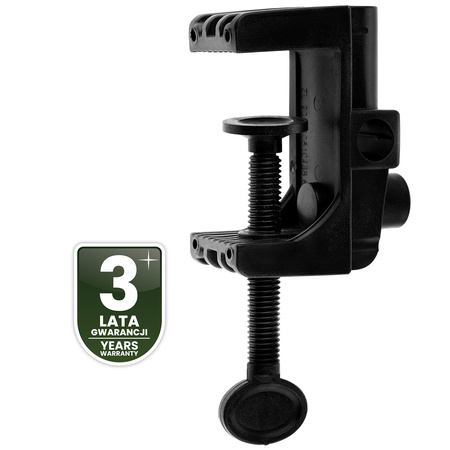 Držák pro stolní lampy, svorkový klip na stůl Černá LUMILED