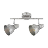 Bodové stropní svítidlo 2x E14 stříbrné Industrial Thelma 5387 Rabalux