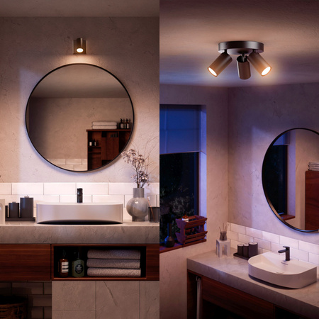 Reflektorové stropní svítidlo 2x GU10 IP44 černé Kosipo Philips