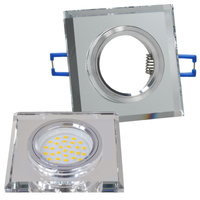 Halogenová zápustná bodová svítidla GU10 pro zapuštěnou montáž Transparent Square Kobi