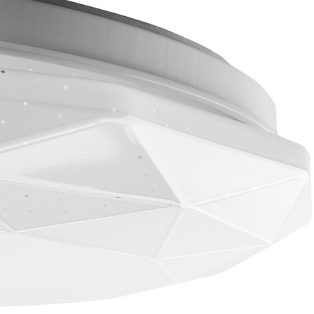 LED plafon pro povrchovou montáž 18W IP44 Round GLORY 2 Diamond 33cm LUMILED