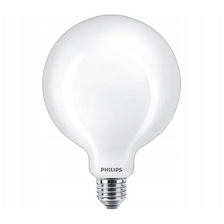Globe E27 G120 LED žárovka 10.5W = 100W 1521lm 4000K Neutrální bila Filament Milky PHILIPS