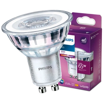 GU10 LED žárovka 4.9W = 65W 460lm 3000K Teplý 36° reflektor PHILIPS