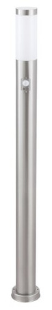 Venkovní LED zahradní svítidlo TORCH E27 IP44 Stožár 110 cm s Inox Motion Sensor RABALUX