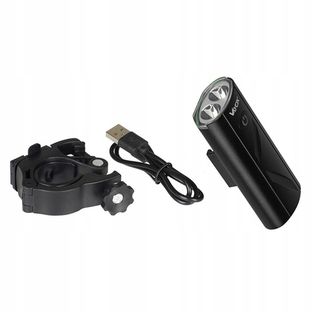 Svítilna LED Cyklistická svítilna Držák USB-C 5 režimů 260lm IPX6 VAYOX