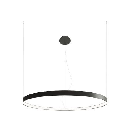 LED závěsné stropní svítidlo RIO 70W 4000K Lustr kulatý 110cm černý SOLLUX