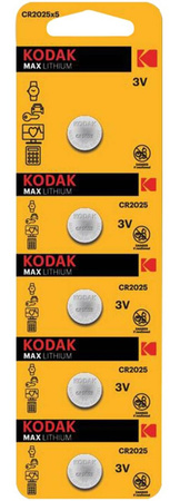 KODAK CR-2025 DL-2025 3V Blistr 5 ks pastilkových baterií