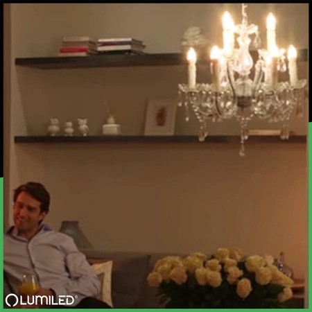 10x LED žárovka E14 Candle B35 4W = 40W 470lm 4000K NEUTRÁLNÍ 360° FILAMENTNÍ SVĚTLO