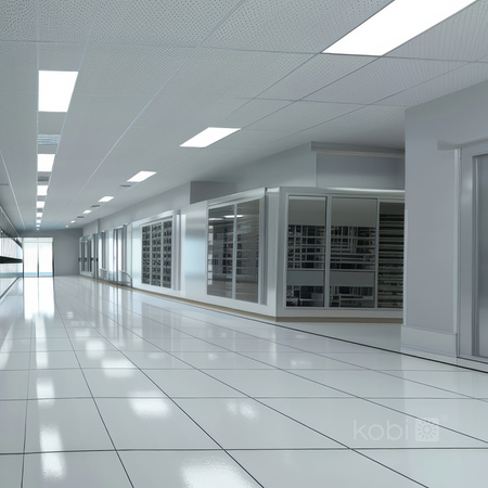 Povrchový LED panel 36W 4320lm 4000K 90° neutrální UGR<19 bílá 30x120cm Capri Pro Kobi