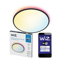 LED stropní podhled Povrchová montáž 21W WHITE + RGB Black SMART WiFi WiZ