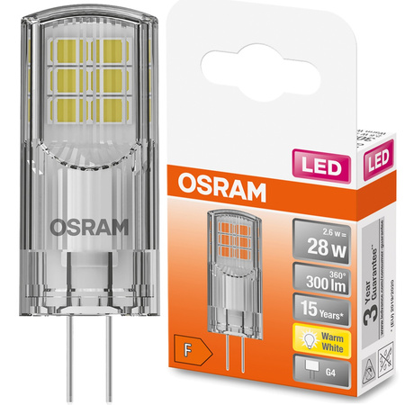 LED žárovka G4 CAPSULE 2.6W = 30W 300lm 2700K Teplá bílá 320° OSRAM Star