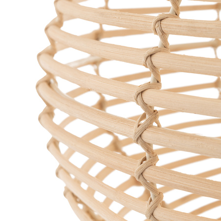 E27 Bílá skandinávská závěsná stropní lampa RATTAN M 11154 Nowodvorski