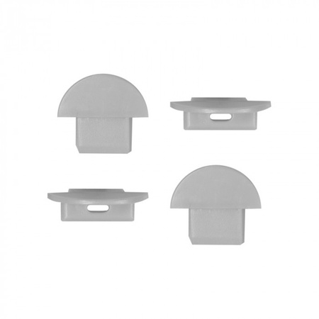 Zapuštěný eloxovaný hliníkový LED profil 2 m s mléčným stínítkem pro LED pásky + koncové krytky Ecolight řady P