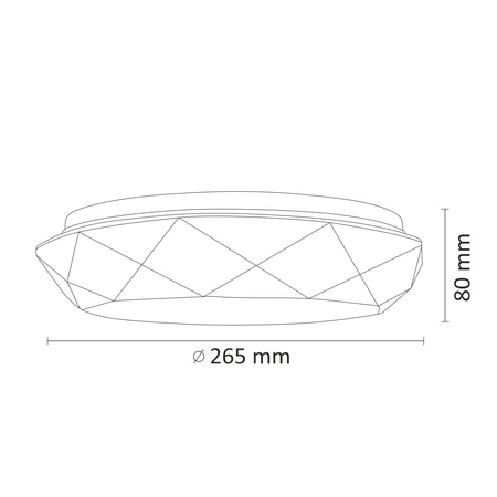 Stropní svítidlo LED svítidlo Galaxy 12W 900lm 4000K 26cm GOLDLUX (Polux)