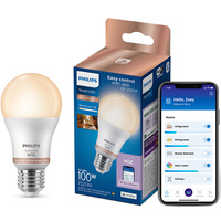 LED žárovka E27 A60 12,5W = 100W 1521lm 2200-6500K TW Smart SMART WiFi Bluetooth App WiZ Philips