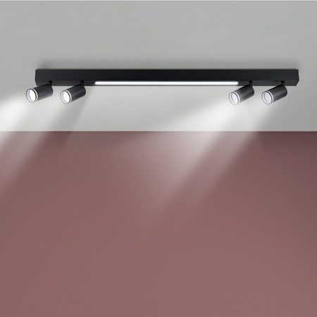 Bodové stropní svítidlo 3x GU10 černé PARIS Sanico Goldlux