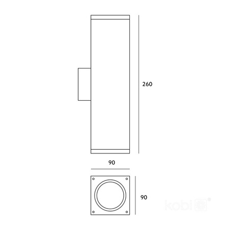 Venkovní zahradní lampa fasádní nástěnná lampa GU10 LED IP54