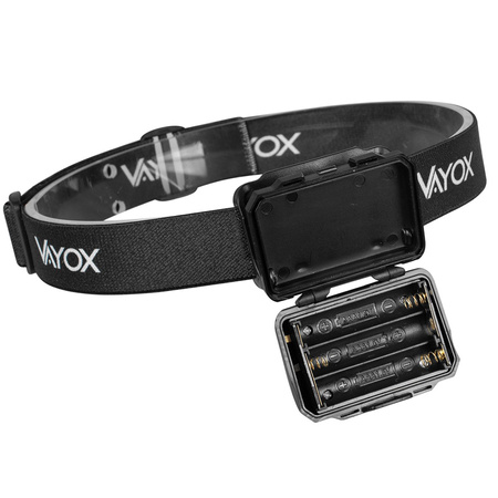 Dobíjecí čelová svítilna 100lm LED + 2x LED VA0178 VAYOX