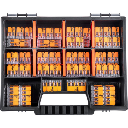 Rychlospojky WAGO Instalační konektory Sada 60 kusů - 25x 221 2x4mm + 25x 3x4mm + 10x 5x4mm