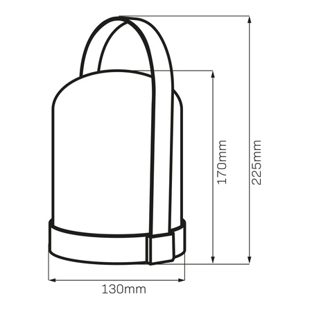 Sanico Goldlux Přenosná bateriová LED kempingová lampa 0,3 W 3000K RGBW bílá menší Sanico