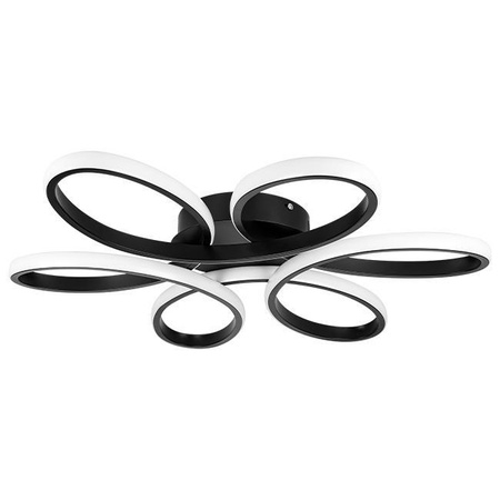 GALAXIS VIRGO 72W LED stropní svítidlo černé + dálkové ovládání