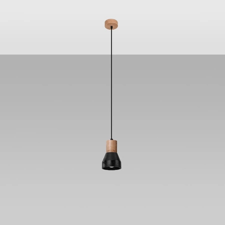 LED závěsné stropní svítidlo QUBIC E27 černé SOLLUX