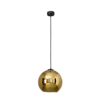Stropní svítidlo POLARIS 9057 Nowodvorski Gold E27 Hanging Ball Steel+Glass ?25 cm Moderní