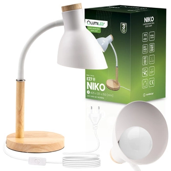 Stolní lampa Školní kreslící stůl Dekorativní E27 NIKO Bílé světlo