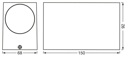 Nástěnné svítidlo ENDURA Classic Square UpDown White